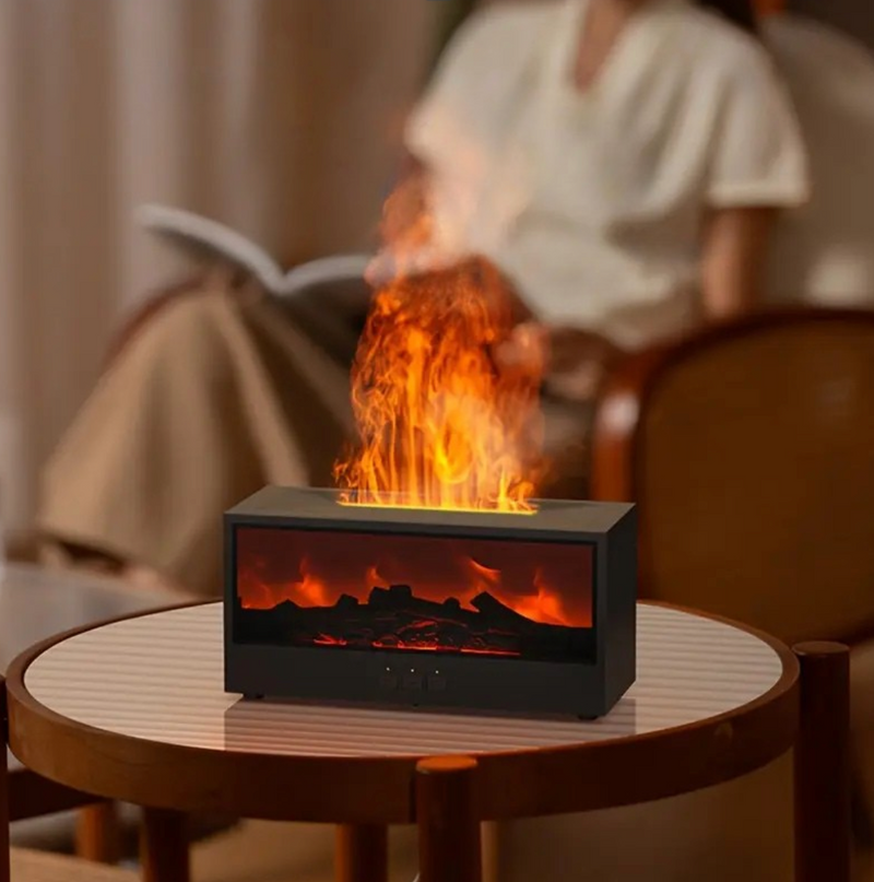 Realistisch Vlam Effect Diffuser met Timer en Geur – GlowSense