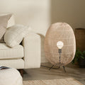 Trendy Rattan Vloerlamp voor Moderne Interieurs – Zanova