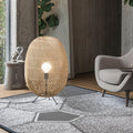Trendy Rattan Vloerlamp voor Moderne Interieurs – Zanova