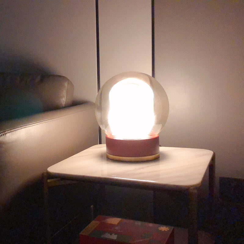 Moderne Tafellamp van Glas en Hout voor Sfeervol Licht – Novaline