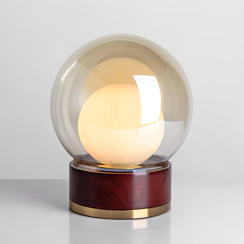 Moderne Tafellamp van Glas en Hout voor Sfeervol Licht – Novaline