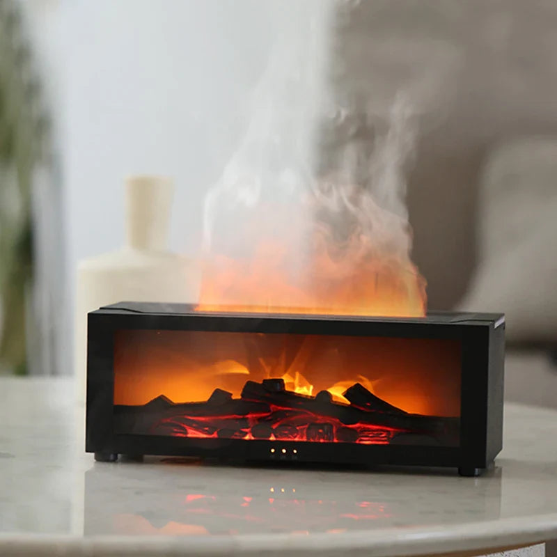 Realistisch Vlam Effect Diffuser met Timer en Geur – GlowSense
